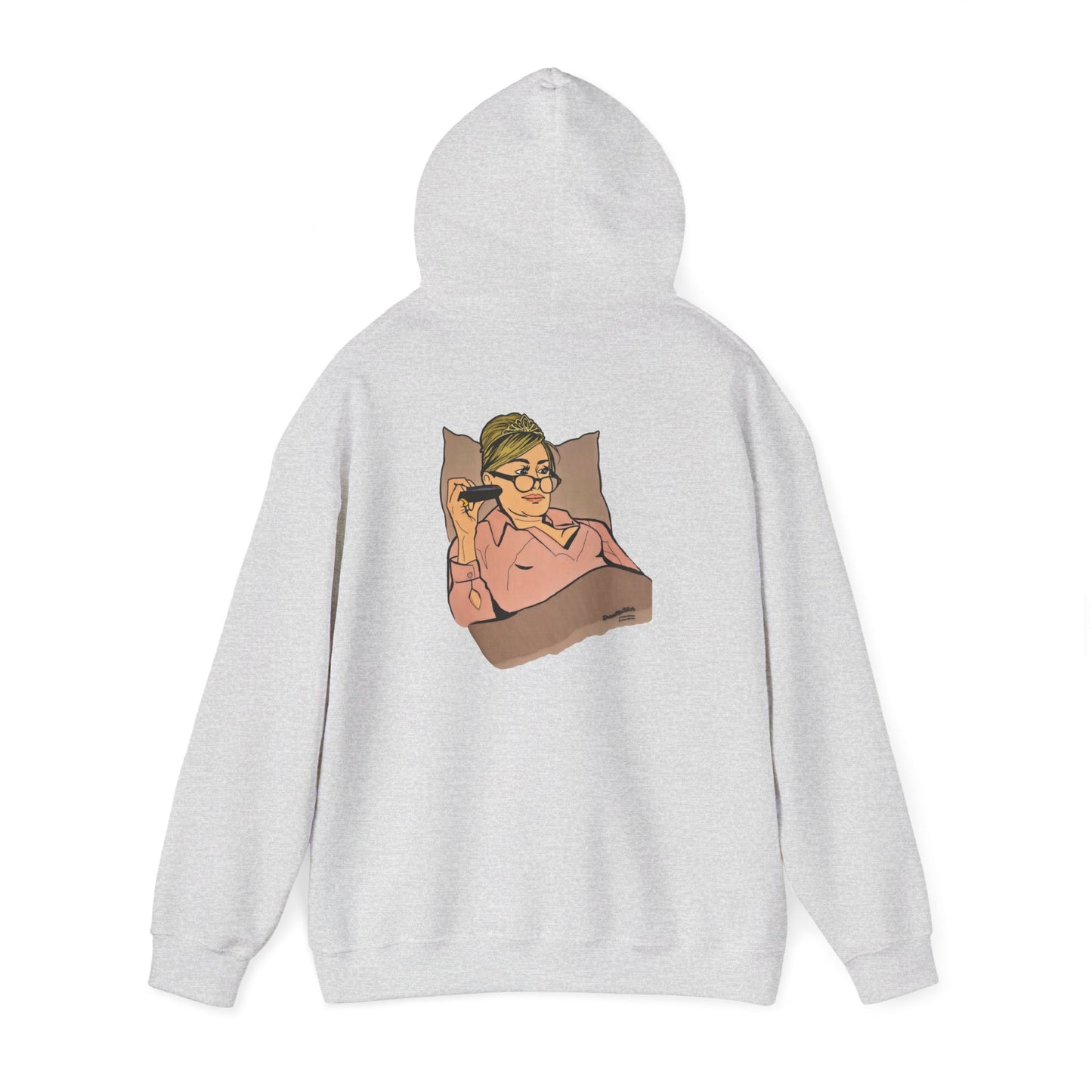 RHONY Sonja in bed with Crown, Unisex Hoodie, featuring Sonja Morgan