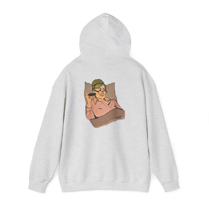 RHONY Sonja in bed with Crown, Unisex Hoodie, featuring Sonja Morgan