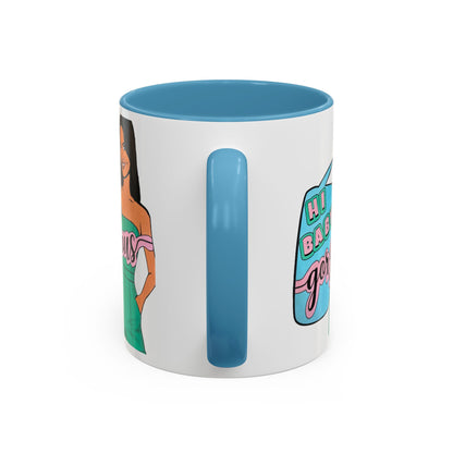 RHOSLC, "Hey Baby Gorgeous!" Ceramic Mug, (11oz, 15oz)  featuring Lisa Barlow