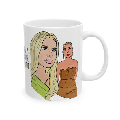 RHOM Alexia & Marysol "Right for the Hole, Wrong for the Soul", Ceramic Mug, (11oz, 15oz) featuring Alexia Nepola and Marysol Patton