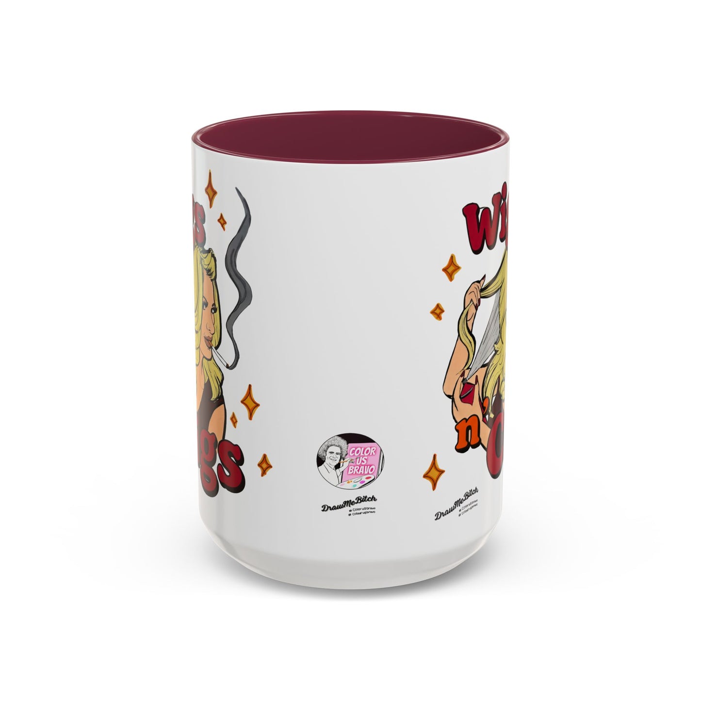 RHOA Kim "Wigs n' Cigs", Ceramic Mug, (11oz, 15oz) Featuring Kim Zolciak