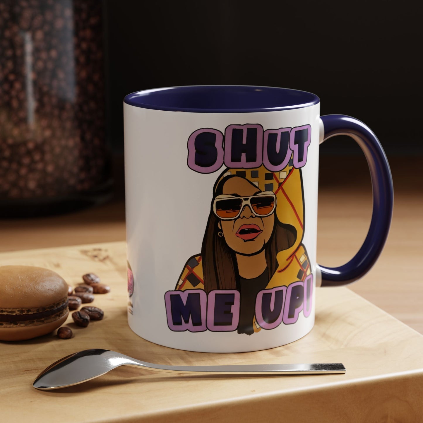 RHOSLC Shut Me Up!, Ceramic Mug, (11oz, 15oz) Featuring Mary Cosby