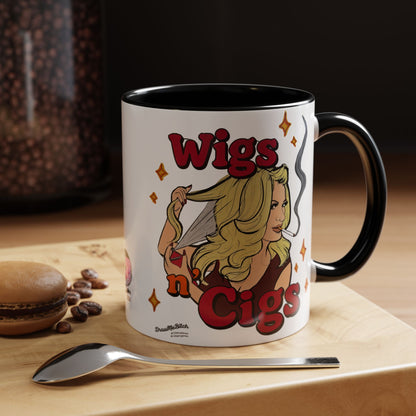 RHOA Kim "Wigs n' Cigs", Ceramic Mug, (11oz, 15oz) Featuring Kim Zolciak