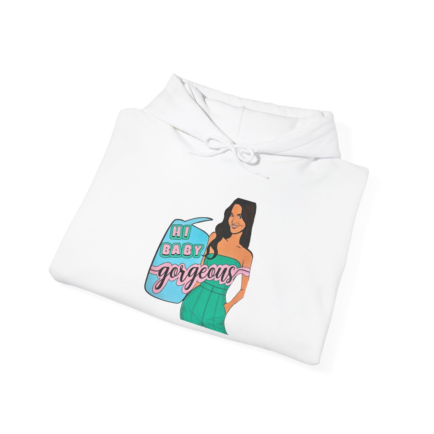 RHOSLC Lisa "Hey Baby Gorgeous!", Unisex Hoodie, featuring Lisa Barlow