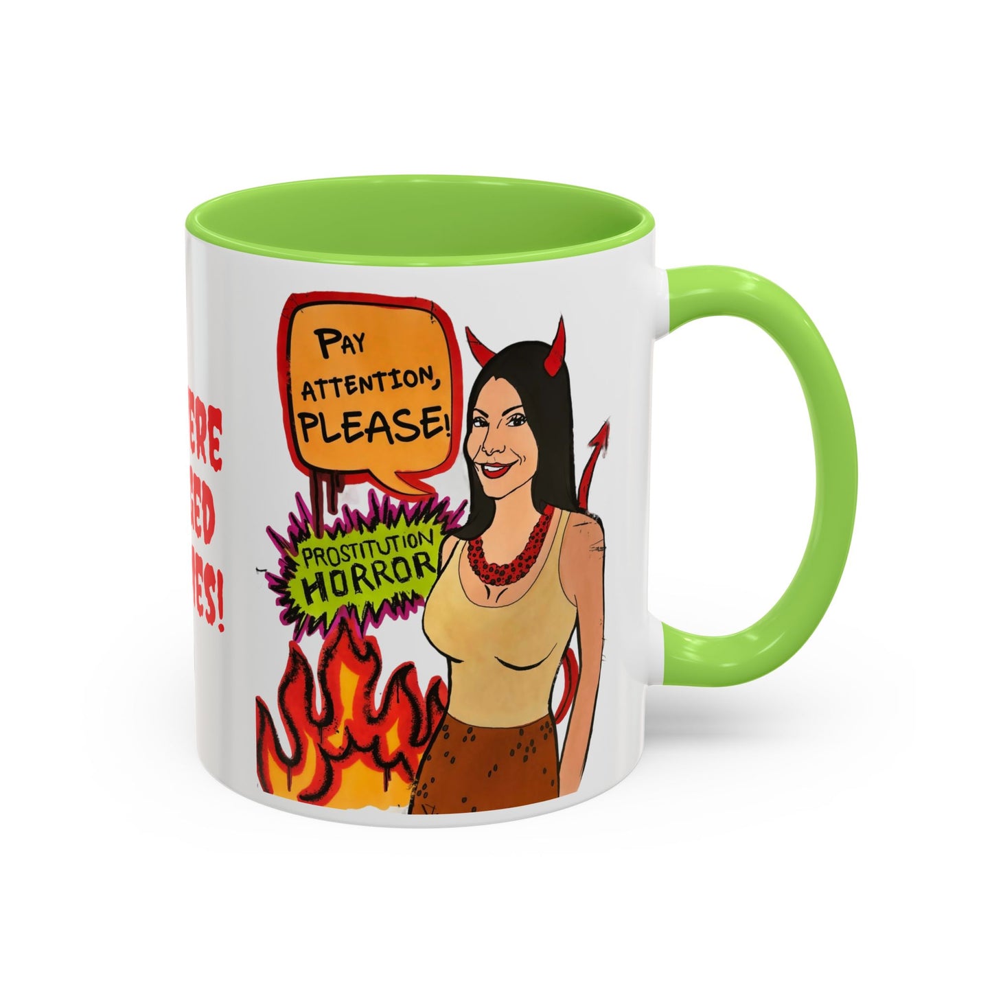 RHONJ "Prostitutions' Whore", Ceramic Mug, (11oz, 15oz) Featuring Teresa Giudice vs. Danielle Staub