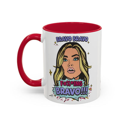 RHOBH Denise Bravo Bravo Bravo, Ceramic Mug, Various Sizes & Colors, featuring Denise Richards