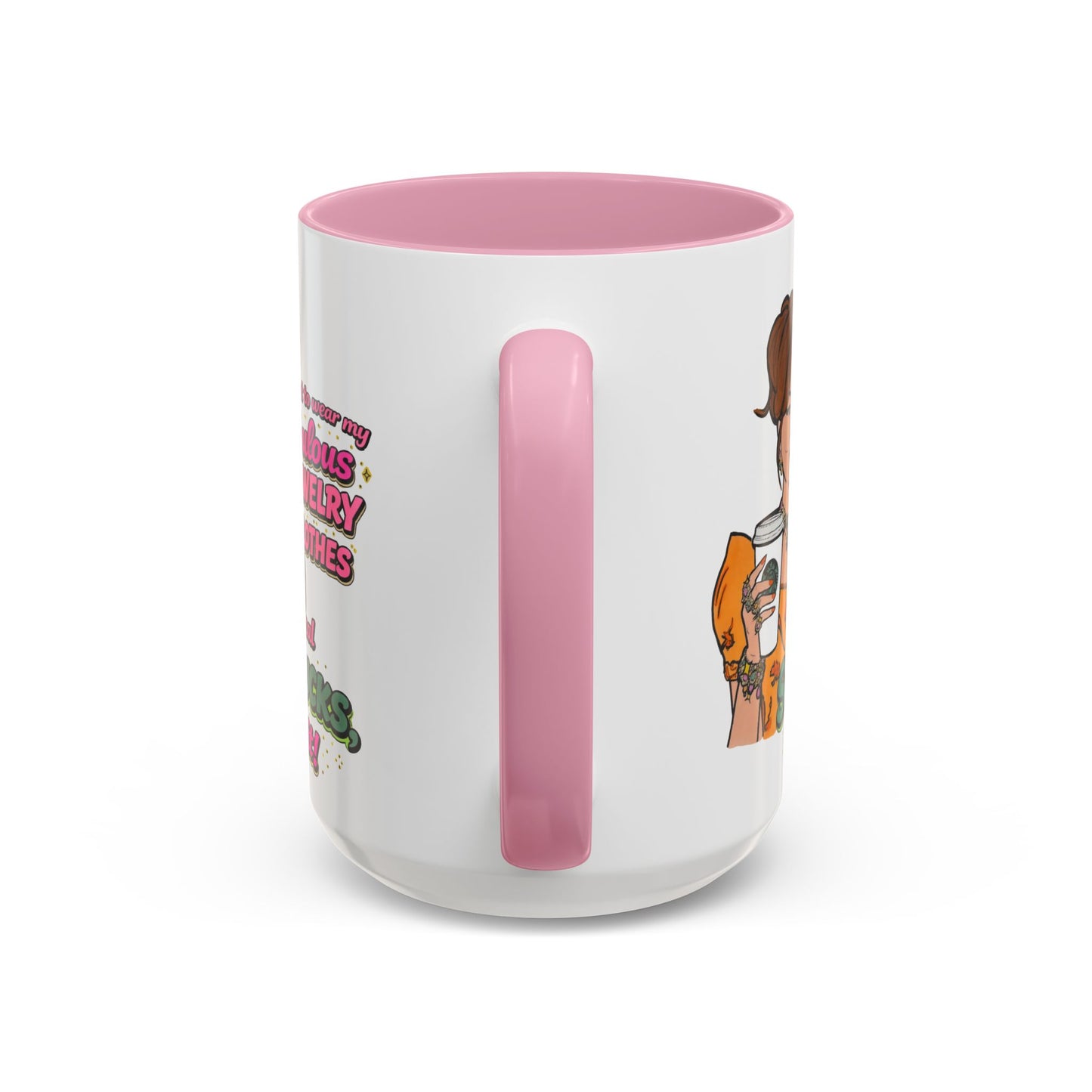 RHOBH Jenn Tilley Jewels and Coffee, Ceramic Mug, Various Sizes & Colors, featuring Jennifer Tilley