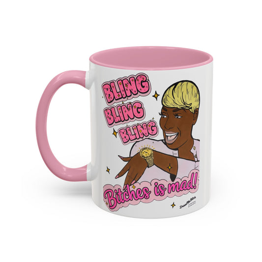RHOA Nene Bling Bling Bitches is Mad, Ceramic Mug, Various Sizes & Colors, featuring Nene Leakes