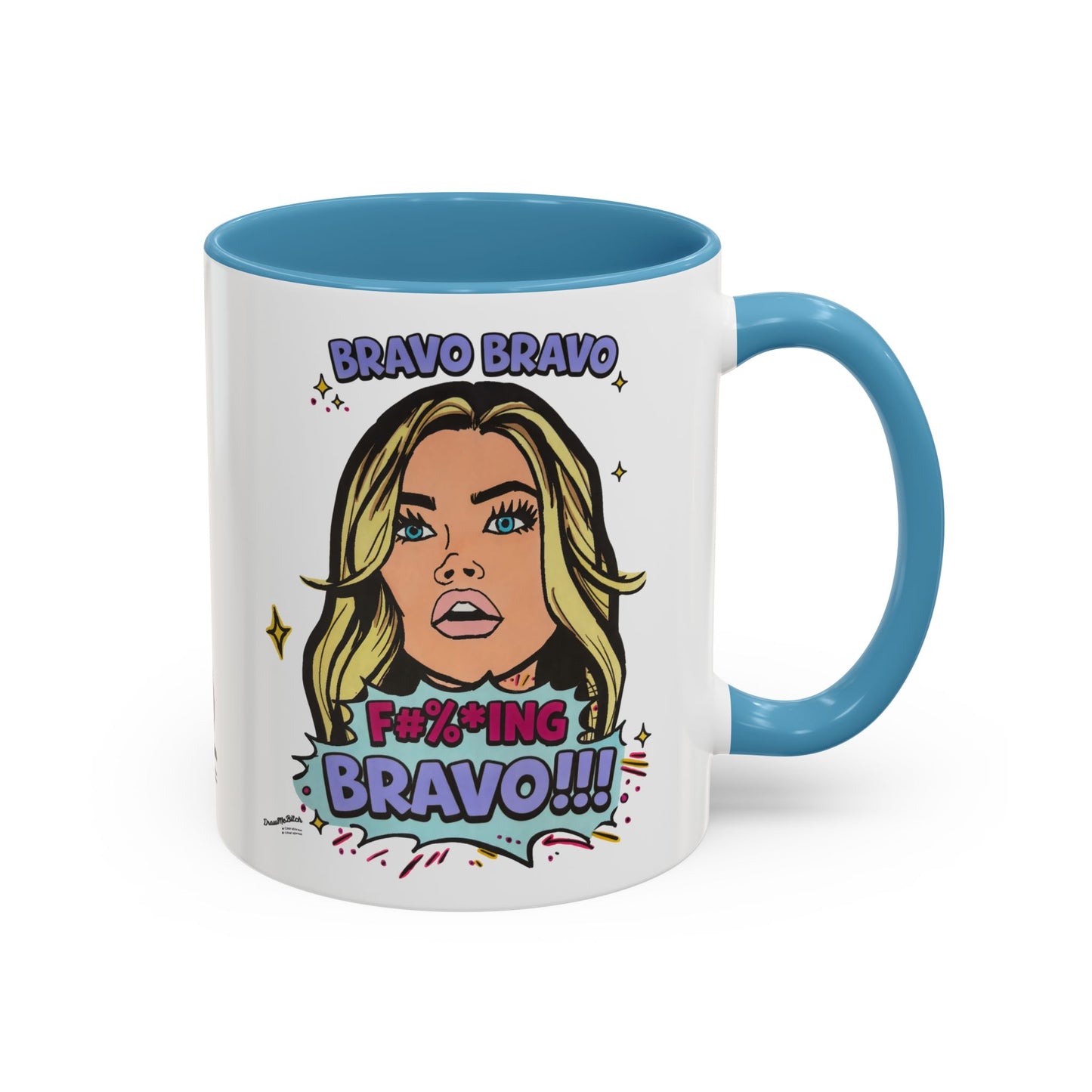 RHOBH Denise Bravo Bravo Bravo, Ceramic Mug, Various Sizes & Colors, featuring Denise Richards
