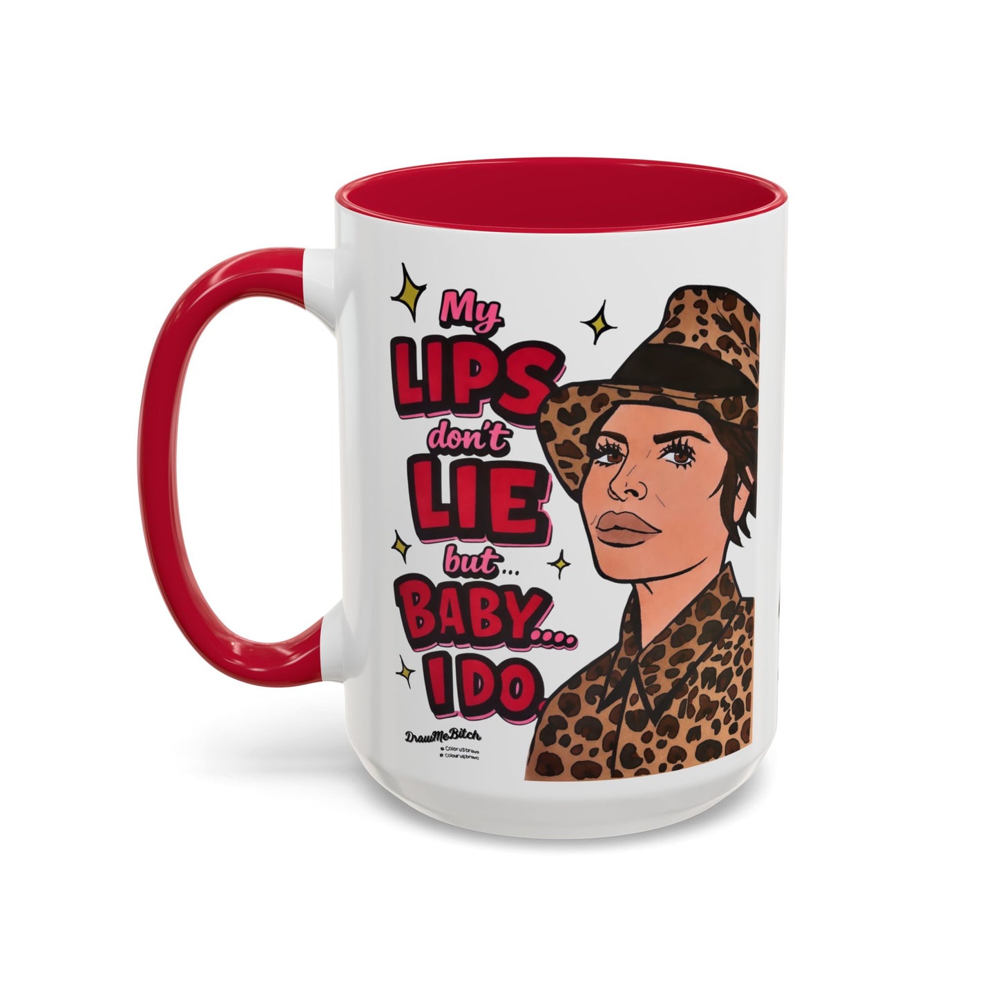 Traitors Lisa Rinna Lips Don't Lie, Ceramic Mug, Various Sizes & Colors