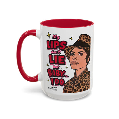 Traitors Lisa Rinna Lips Don't Lie, Ceramic Mug, Various Sizes & Colors