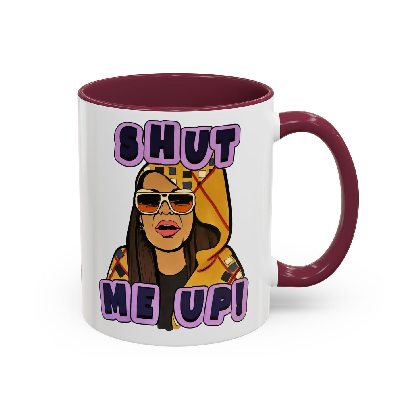 RHOSLC Shut Me Up!, Ceramic Mug, (11oz, 15oz) Featuring Mary Cosby