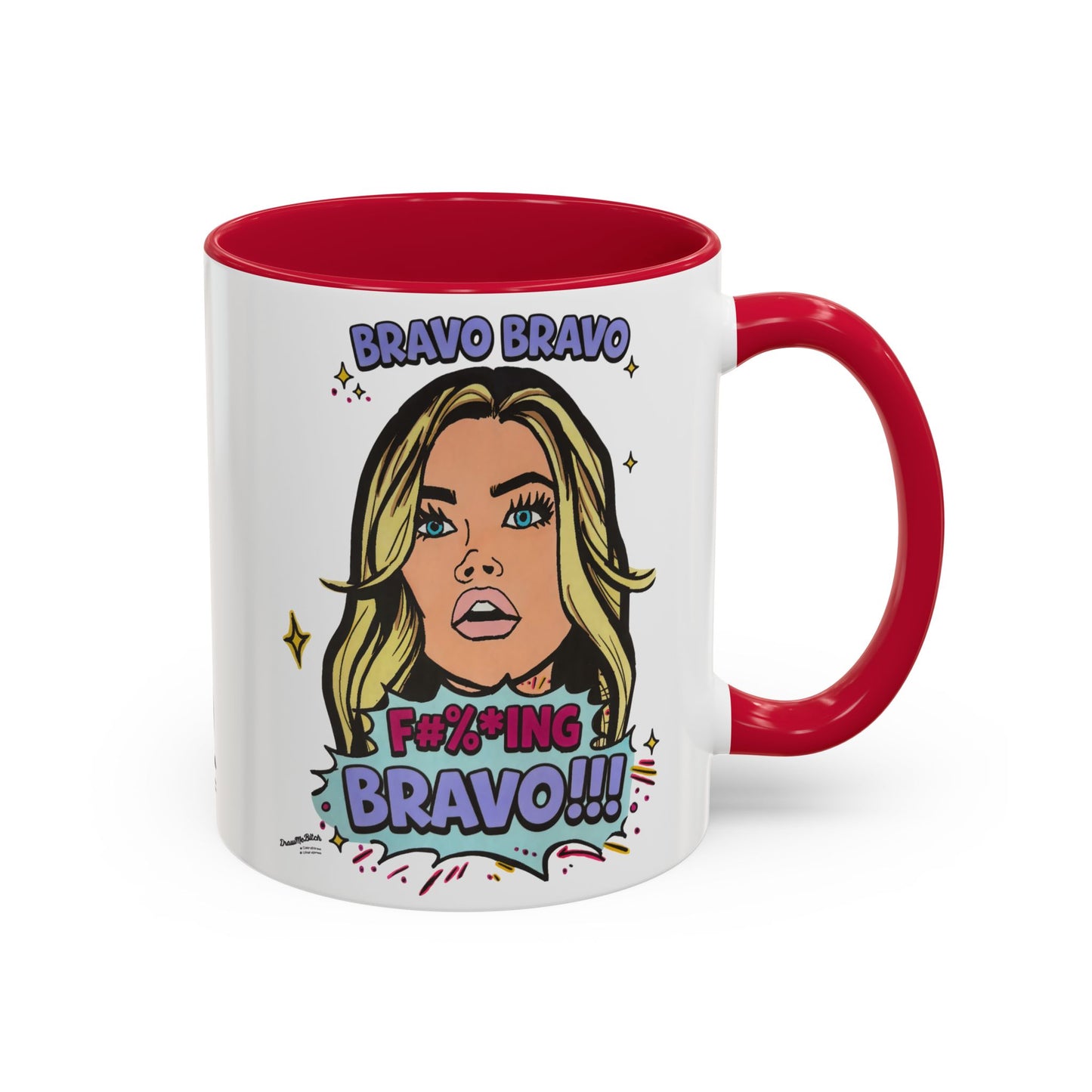 RHOBH Denise Bravo Bravo Bravo, Ceramic Mug, Various Sizes & Colors, featuring Denise Richards