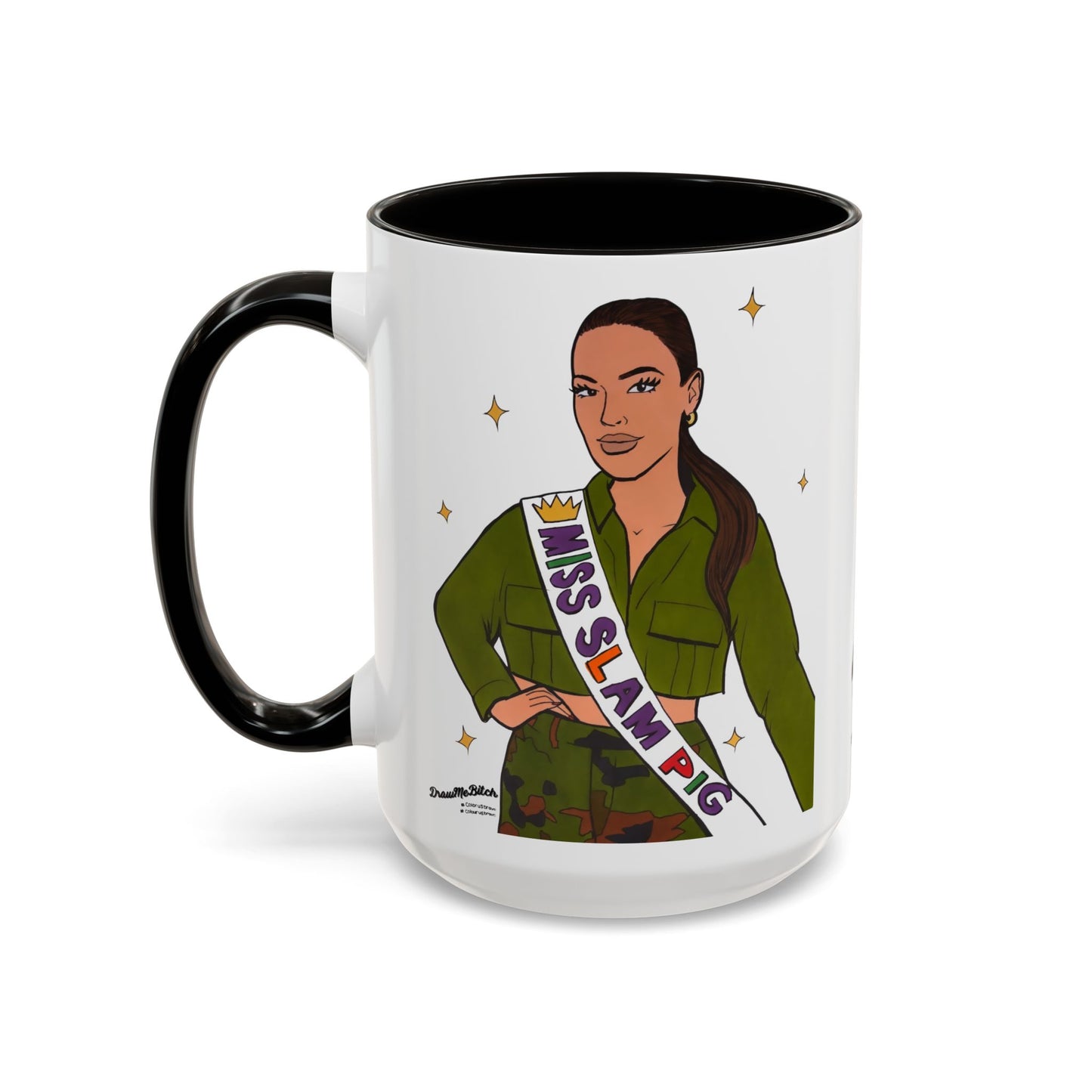 RHORI Kelsey vs. Rosie SLAM PIG, Ceramic Mug, (11oz, 15oz) featuring Kelsey Swanson & Rosie Woods