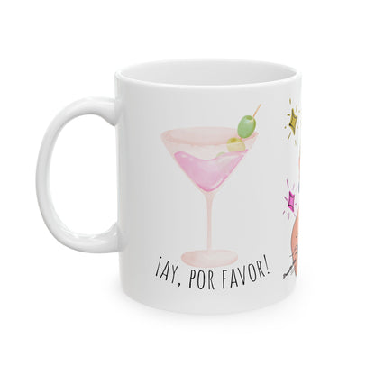 RHOM Marysol Cockies Ay Por Favor!, Ceramic Mug, (11oz, 15oz) Featuring Marysol Patton