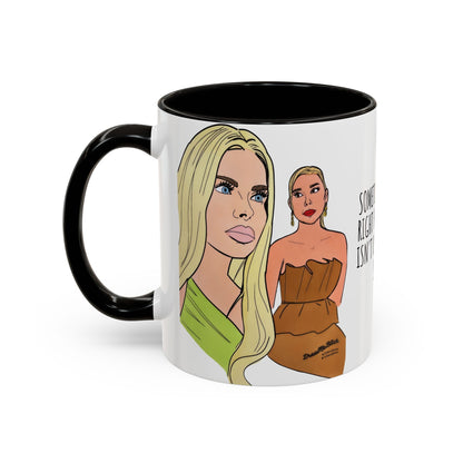 RHOM Alexia & Marysol "Right for the Hole, Wrong for the Soul", Ceramic Mug, (11oz, 15oz) featuring Alexia Nepola and Marysol Patton
