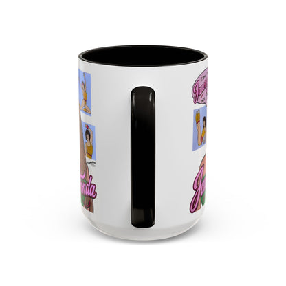 RHORI Alicia Loves Janes Fonda, Ceramic Mug, (11oz, 15oz) featuring Kelsey Swanson & Rosie Woods