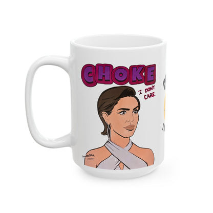 VPR "Choke", Ceramic Mug, (11oz, 15oz) featuring Katie Maloney
