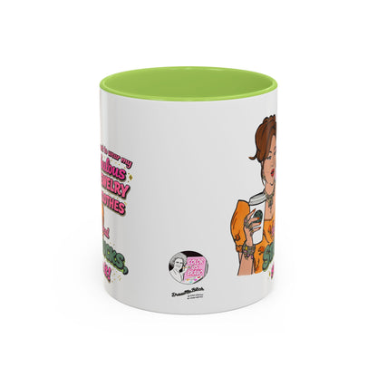 RHOBH Jenn Tilley Jewels and Coffee, Ceramic Mug, Various Sizes & Colors, featuring Jennifer Tilley