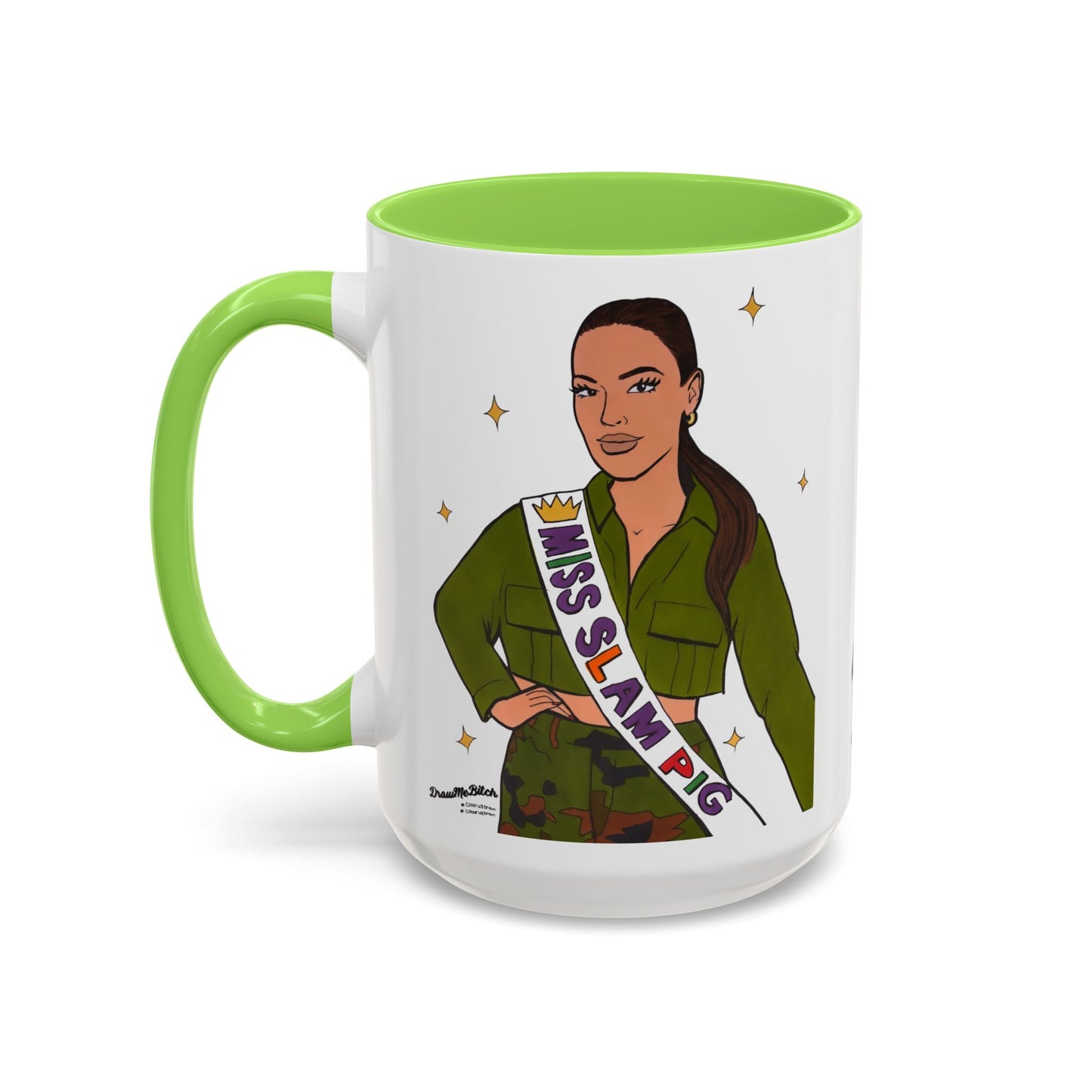 RHORI Kelsey vs. Rosie SLAM PIG, Ceramic Mug, (11oz, 15oz) featuring Kelsey Swanson & Rosie Woods