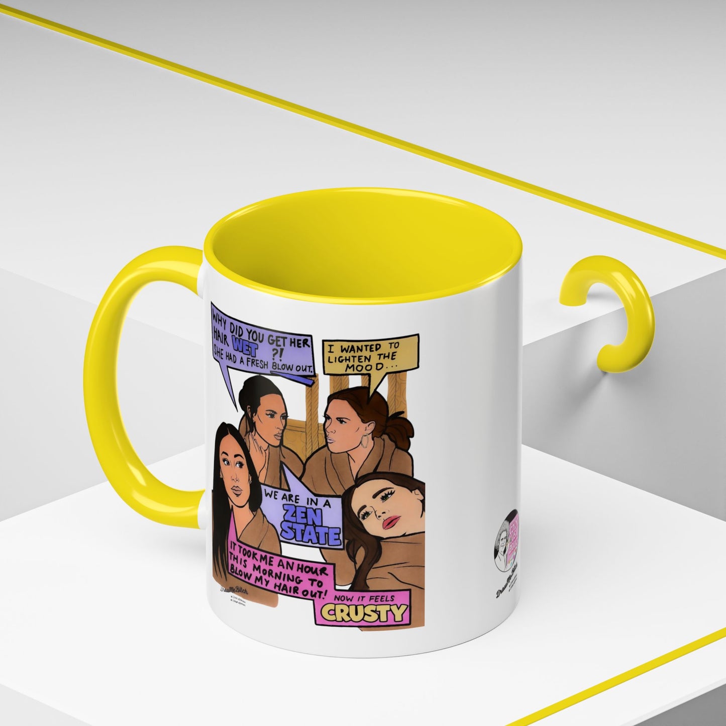 RHOSLC Zen State, Ceramic Mug, (11oz, 15oz)  featuring Lisa Barlow, Angie K, Britani Bateman, and Meredith Marks