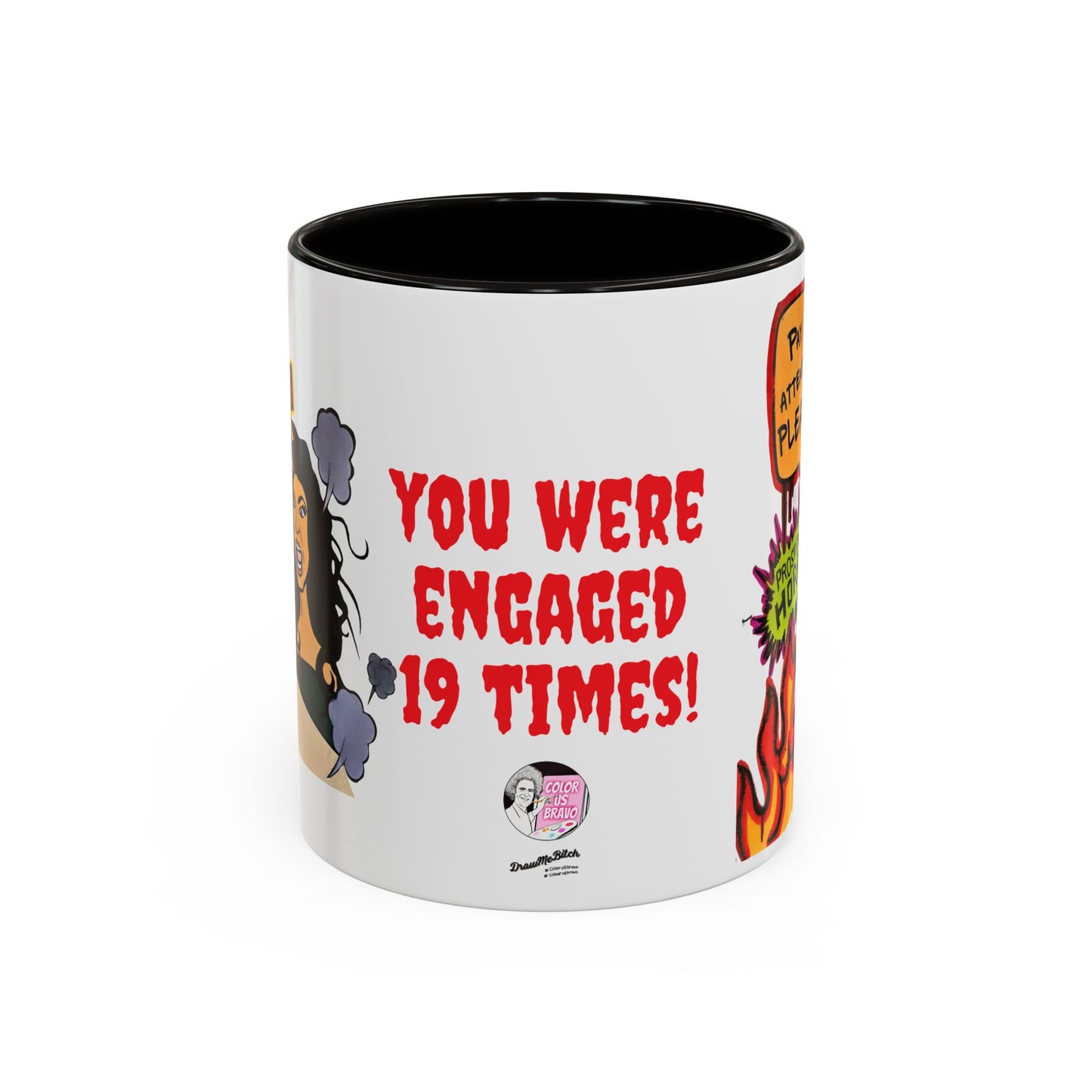 RHONJ "Prostitutions' Whore", Ceramic Mug, (11oz, 15oz) Featuring Teresa Giudice vs. Danielle Staub