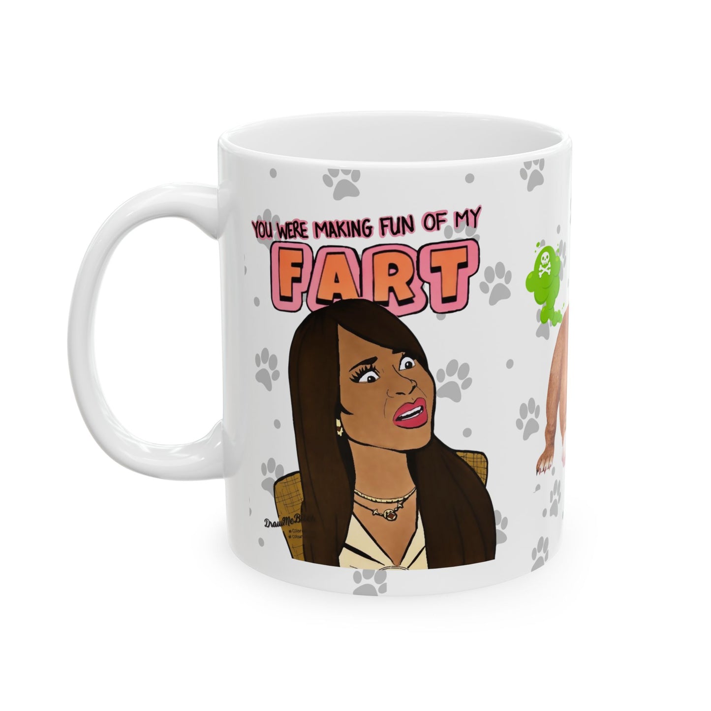 RHOSLC Mary vs. Angie Farts, Ceramic Mug, (11oz, 15oz) Featuring Mary Cosby and Angie Katsanevas