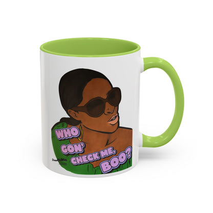 RHOA Sheree Who Gon Check Me Boo?, Ceramic Mug, Various Sizes & Colors, featuring Sheree Whitfield