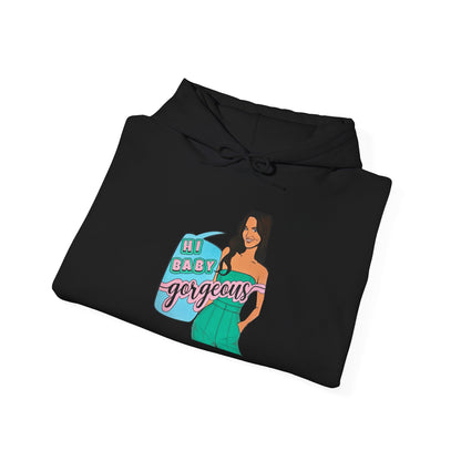 RHOSLC Lisa "Hey Baby Gorgeous!", Unisex Hoodie, featuring Lisa Barlow