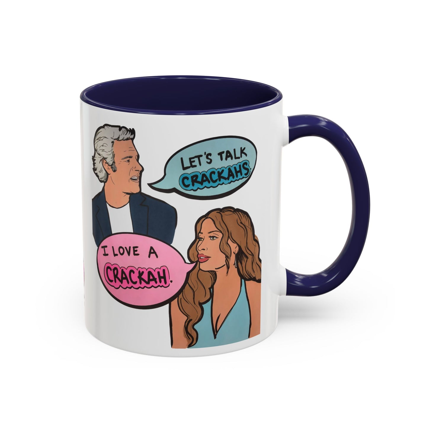 RHORI Alicia Loves a Cracka, Ceramic Mug, (11oz, 15oz) featuring Alicia Carmody & Andy Cohen