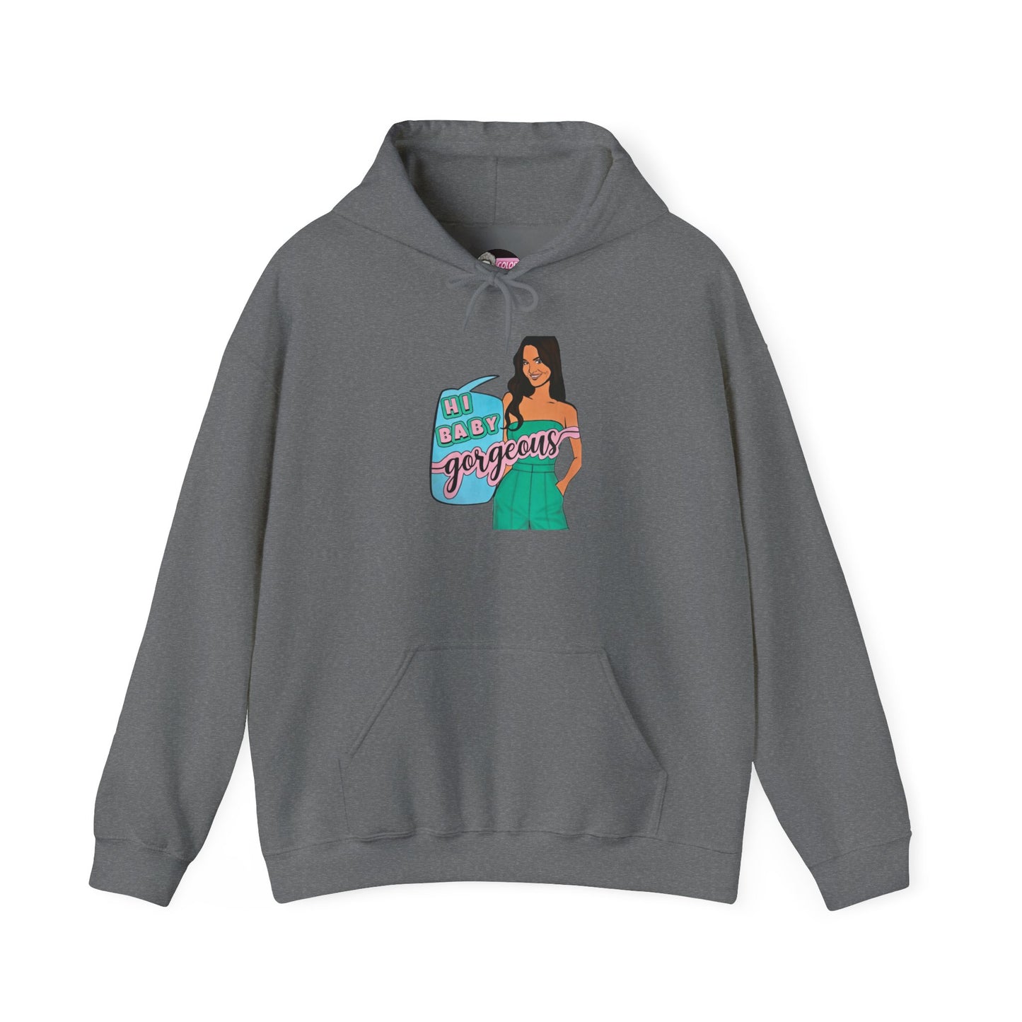 RHOSLC Lisa "Hey Baby Gorgeous!", Unisex Hoodie, featuring Lisa Barlow