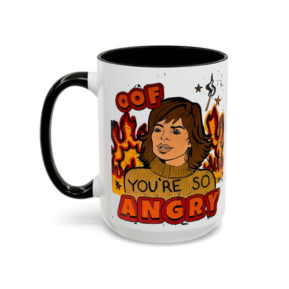 RHOBH, "OOF You're Angry" Ceramic Mug, (11oz, 15oz) featuring Lisa Rinna