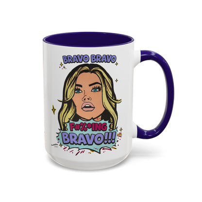 RHOBH Denise Bravo Bravo Bravo, Ceramic Mug, Various Sizes & Colors, featuring Denise Richards