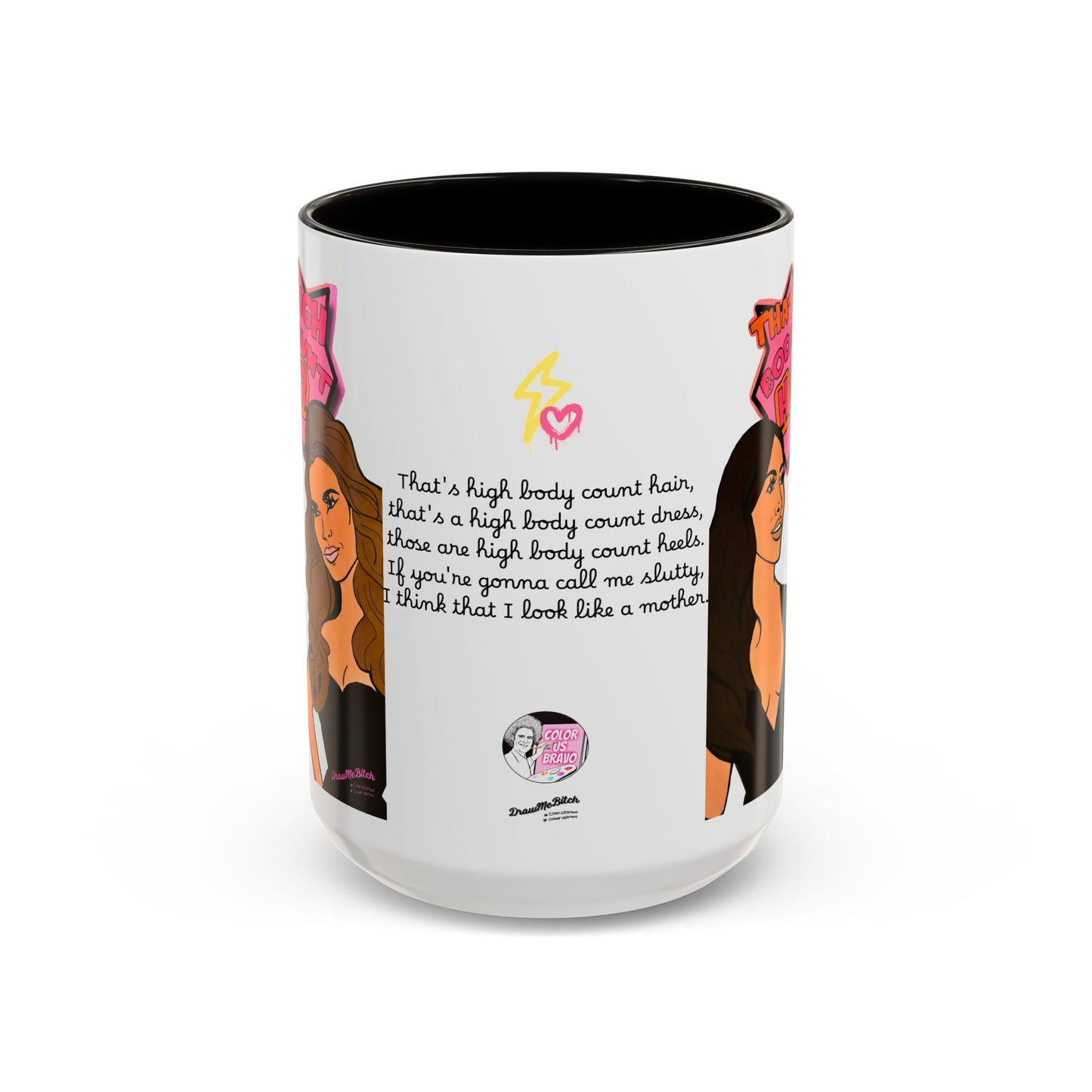 RHOSLC High Body Count Hair, Ceramic Mug, (11oz, 15oz) Featuring Angie K & Britani Bateman