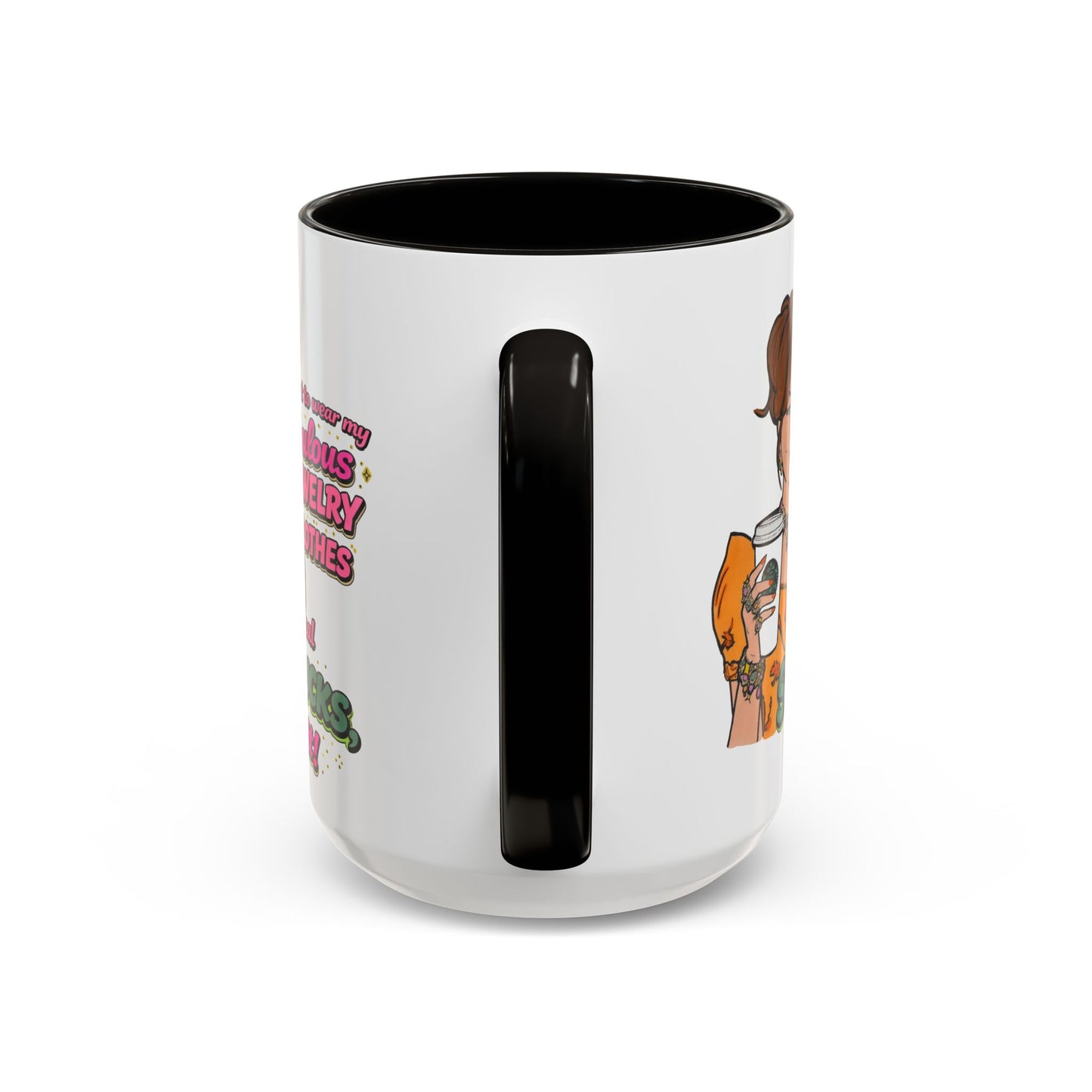 RHOBH Jenn Tilley Jewels and Coffee, Ceramic Mug, Various Sizes & Colors, featuring Jennifer Tilley