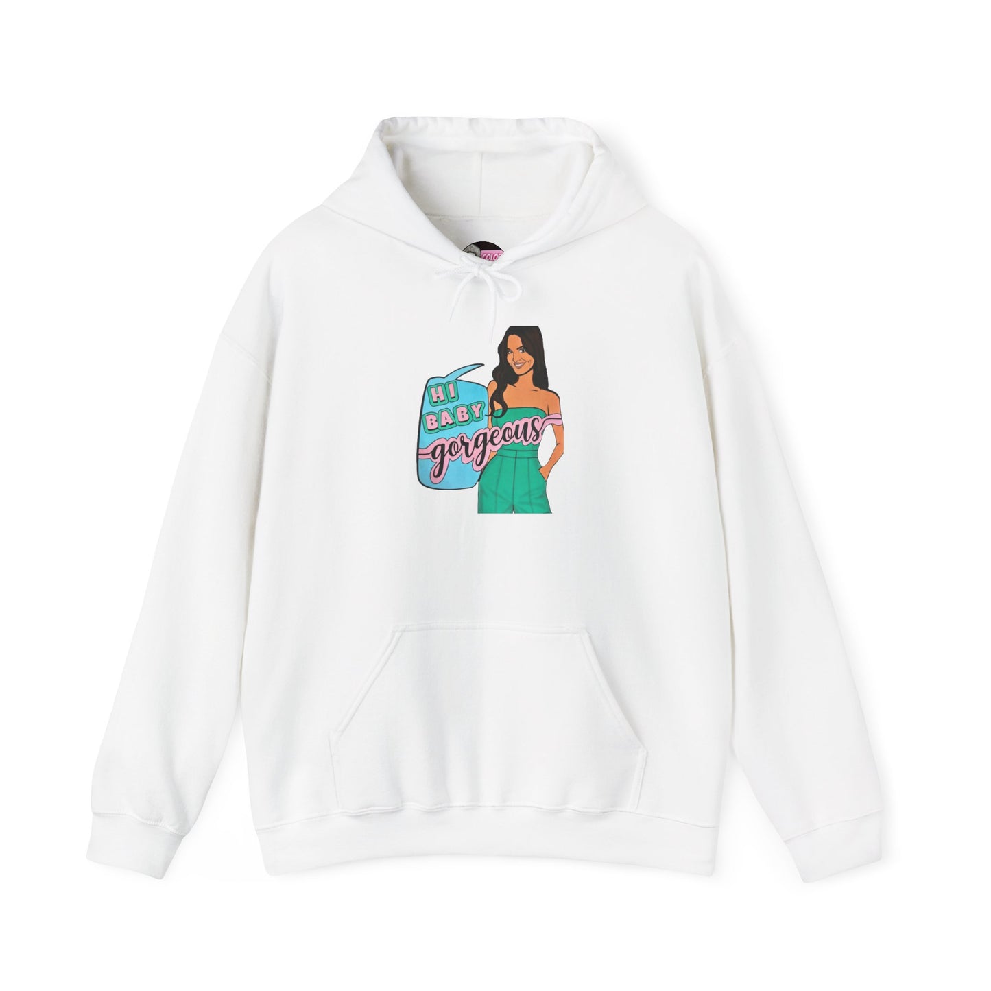 RHOSLC Lisa "Hey Baby Gorgeous!", Unisex Hoodie, featuring Lisa Barlow