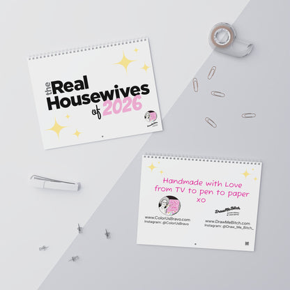 Real Housewives of 2026 by ColorUsBravo, 8" x 10" Wall Calendar