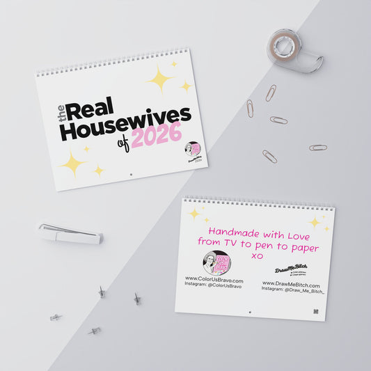Real Housewives of 2026 by ColorUsBravo, 8" x 10" Wall Calendar