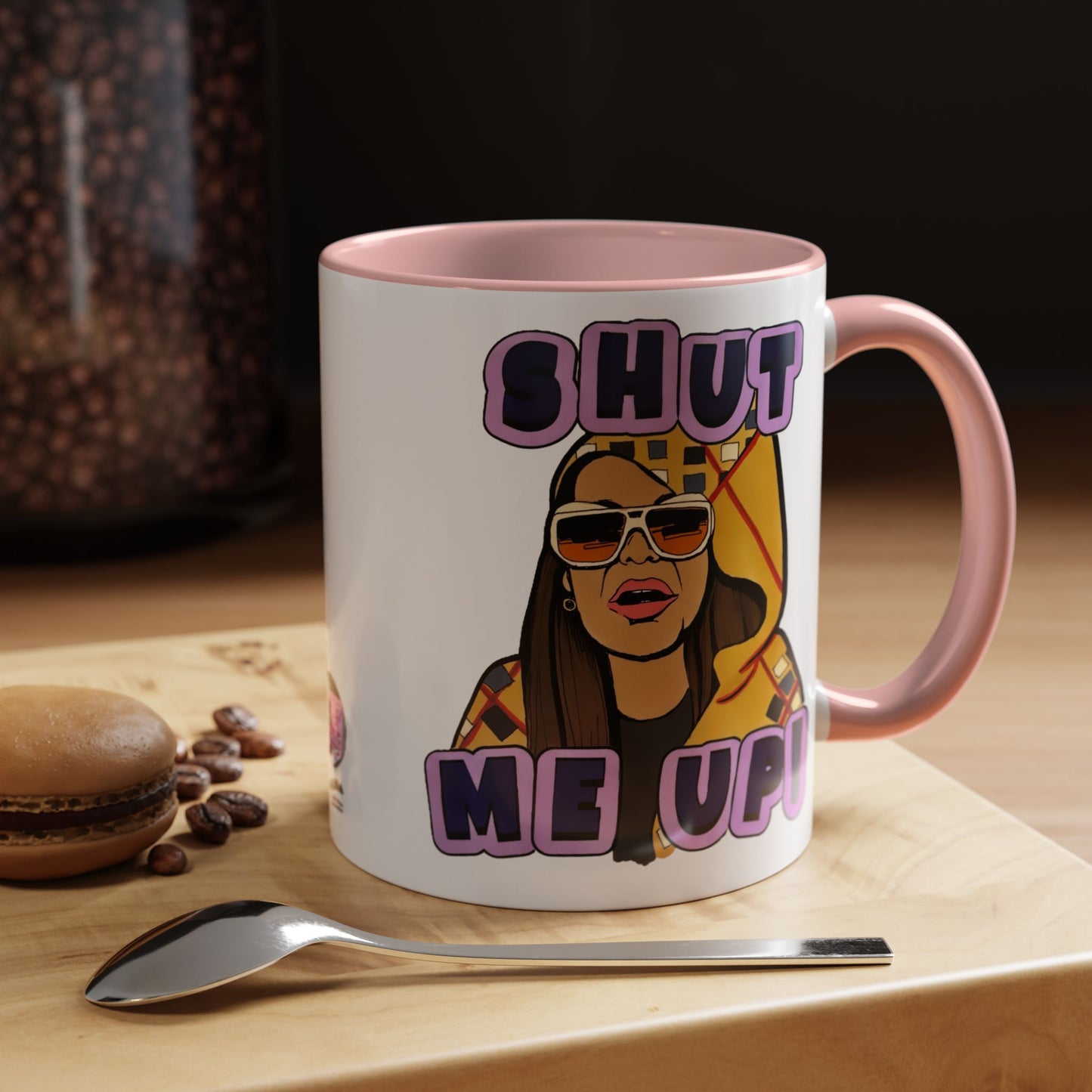 RHOSLC Shut Me Up!, Ceramic Mug, (11oz, 15oz) Featuring Mary Cosby