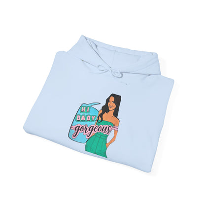RHOSLC Lisa "Hey Baby Gorgeous!", Unisex Hoodie, featuring Lisa Barlow