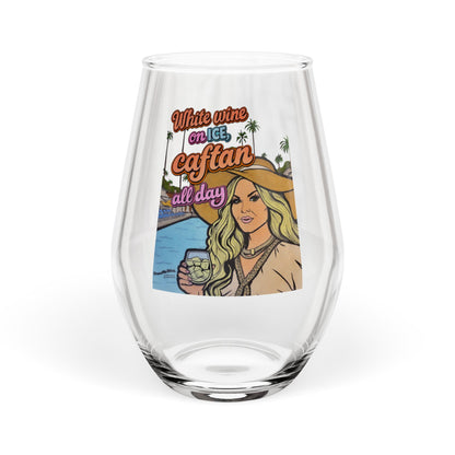 RHOBH Rachel Zoe Wine/Caftans, 12oz Stemless Wine Glass, featuring Rachel Zoe