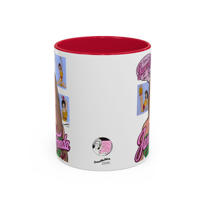 RHORI Alicia Loves Janes Fonda, Ceramic Mug, (11oz, 15oz) featuring Kelsey Swanson & Rosie Woods