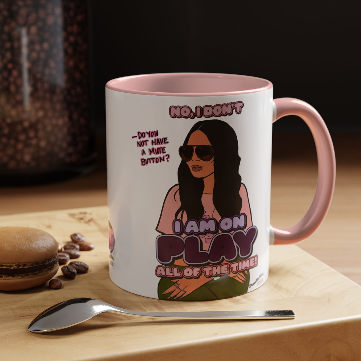 RHOSLC Lisa On Play, Ceramic Mug, (11oz, 15oz)  featuring Lisa Barlow
