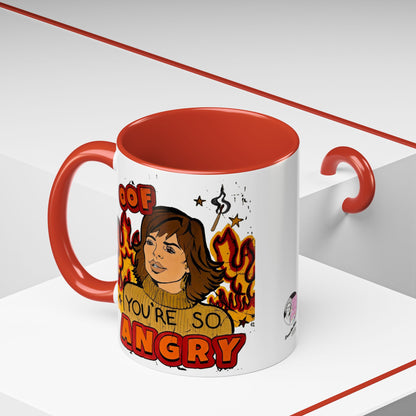 RHOBH, "OOF You're Angry" Ceramic Mug, (11oz, 15oz) featuring Lisa Rinna