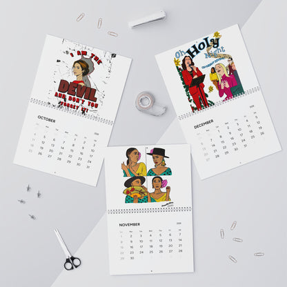 Real Housewives of 2026 by ColorUsBravo, 8" x 10" Wall Calendar