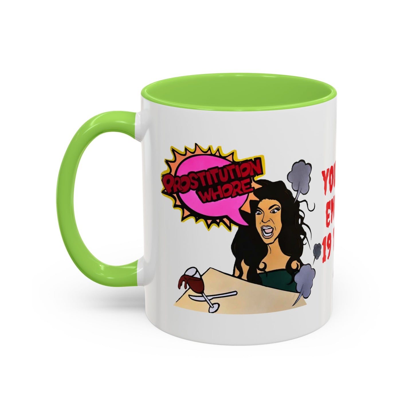 RHONJ "Prostitutions' Whore", Ceramic Mug, (11oz, 15oz) Featuring Teresa Giudice vs. Danielle Staub