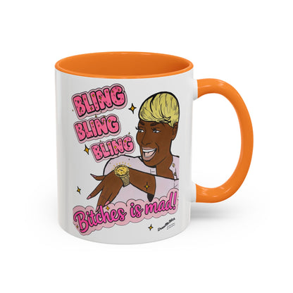 RHOA Nene Bling Bling Bitches is Mad, Ceramic Mug, Various Sizes & Colors, featuring Nene Leakes