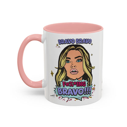 RHOBH Denise Bravo Bravo Bravo, Ceramic Mug, Various Sizes & Colors, featuring Denise Richards