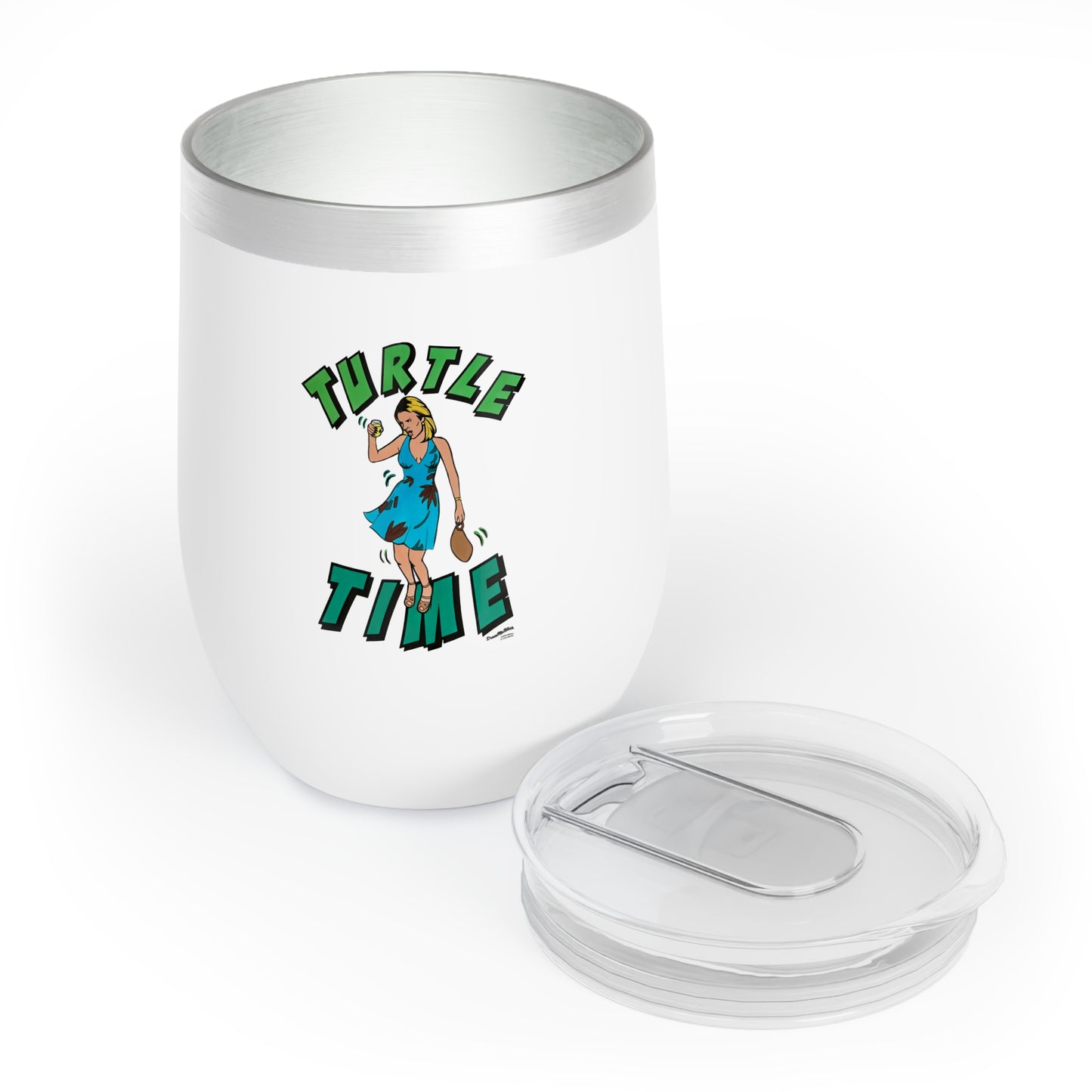 RHONY "Turtle Time", 12oz Wine Tumbler, featuring Ramona Singer