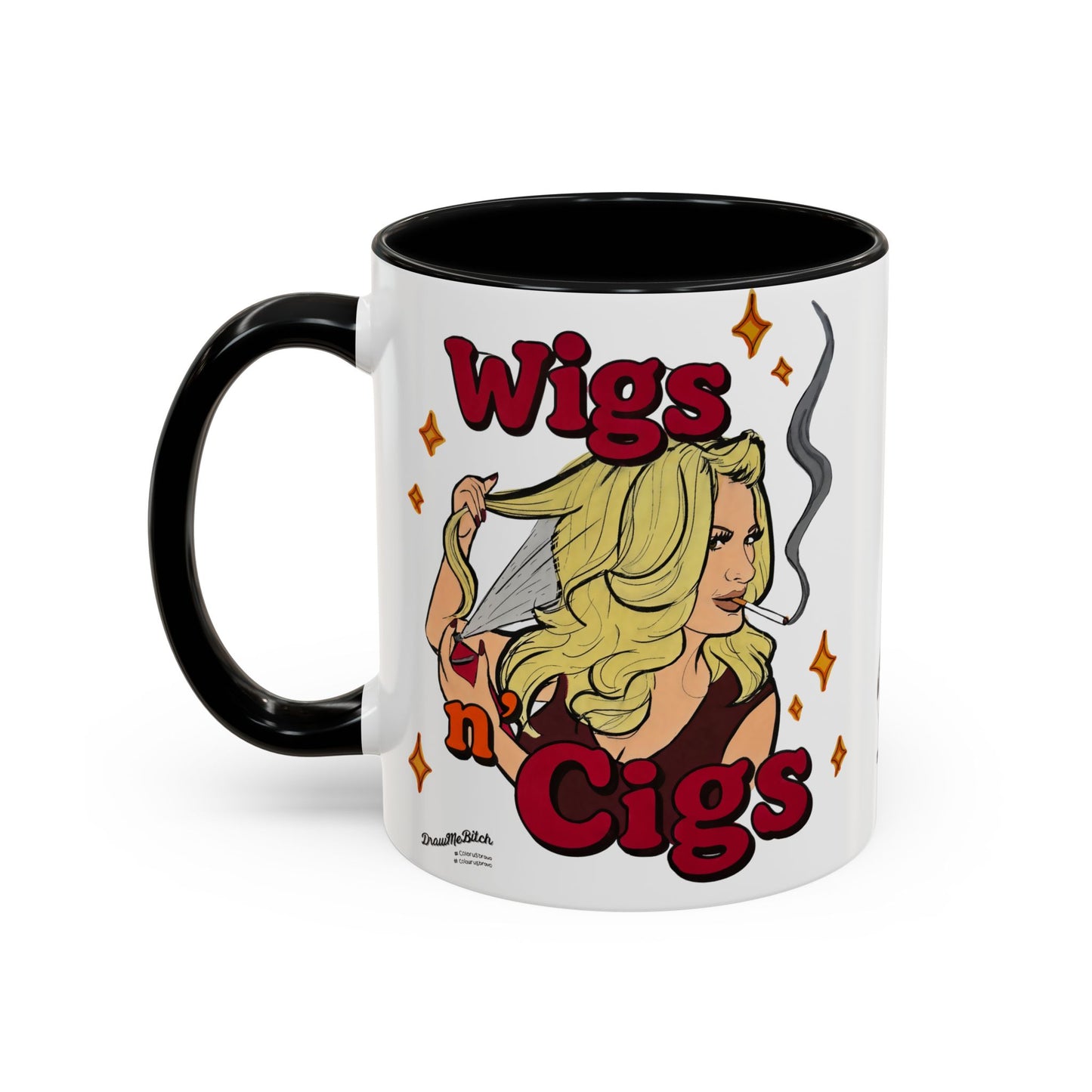 RHOA Kim "Wigs n' Cigs", Ceramic Mug, (11oz, 15oz) Featuring Kim Zolciak